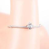 925 Silver Frog Mushroom Treasure Heart Window Bead for Pan Charm Bracelet