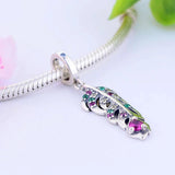 925 Silver Purple Leaf Bead for Charm Bracelet