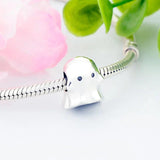 925 Silver Chunky Ghost Bead Pan Charm Bracelet