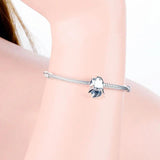 925 Silver Chunky Ghost Bead Pan Charm Bracelet