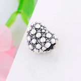 925 Silver Heart Beat Bubble Bead for Pan Bracelet