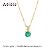 S925 Silver Birthstone Pendant Necklace for Women