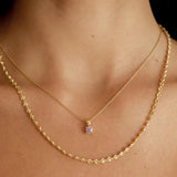 S925 Silver Birthstone Pendant Necklace for Women