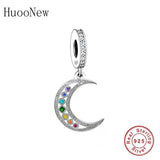 925 Silver Moon & Chakra Zircon Bracelet for Women DIY