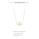 S925 Silver Diamond Snake Pendant Necklace for Women