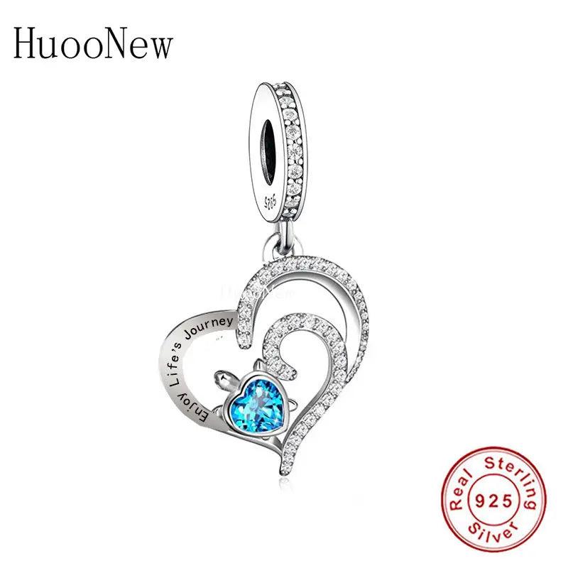 925 Silver Turtle Charm Bracelet - Enjoy Life's Journey Bead