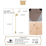 925 Silver Pearl Tassel Choker Necklace Birthday Gift
