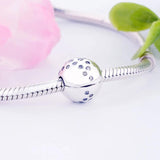 CZ Crystal Bead for Charm Bracelet 925 Silver - DIY Craft