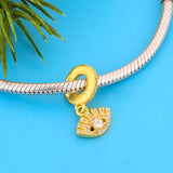 925 Silver Evil Eye Zircon Bead Charms Bracelet Make Women Berloque