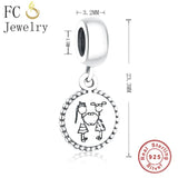 925 Silver Ballerina Dance Charm Bracelet Beads Kit