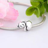 925 Sterling Silver Koala Bead for Charm Bracelet
