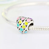 925 Silver Enamel Heart Bead for Pan Charm Bracelet