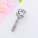 Europe HEART Tassel Dangle Bead Fit Charm Bracelet 925 Sterling Silver