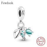 925 Sterling Silver Sea Green Glass Turtle Sea Shell Goldfish Bead