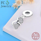925 Silver Cat Charm Bracelet Berloque