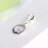 925 Silver Rubbit Zircon Bead Pendant for Pan Charm Bracelet
