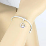 925 Silver Rubbit Zircon Bead Pendant for Pan Charm Bracelet