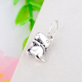 925 Silver Rock Punk Dinosaur Tie Guitar Music Bead Pan Charm Bracelet