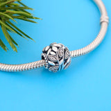 925 Silver Life Tree Charm Bracelet with Zirconia Bead