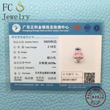 925 Sterling Silver Pink Hot Air Balloon Bead for Pan Charms Bracelet