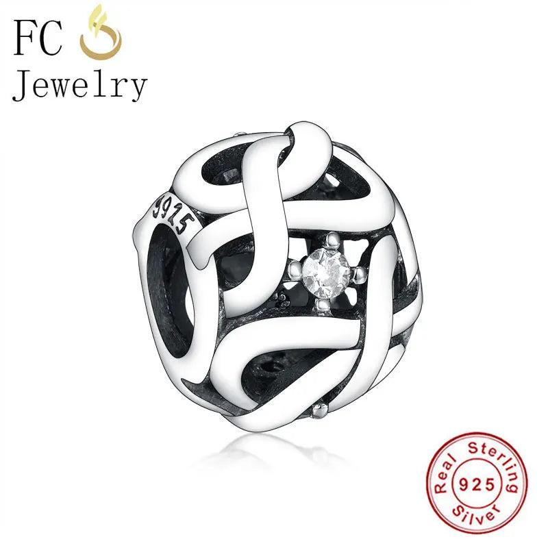 925 Silver Mom Infinity Bracelet Charms Spring Women Jewelry