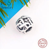 925 Silver Mom Infinity Bracelet Charms Spring Women Jewelry