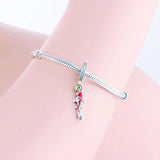 925 Silver Good Fortune Coin Red Carp Fish Bead Charm