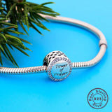 925 Silver Christian Prayer Bead Charm Bracelet