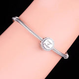 925 Silver Christian Prayer Bead Charm Bracelet