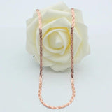 14k Rose Gold Plated Geometric Chain Necklace