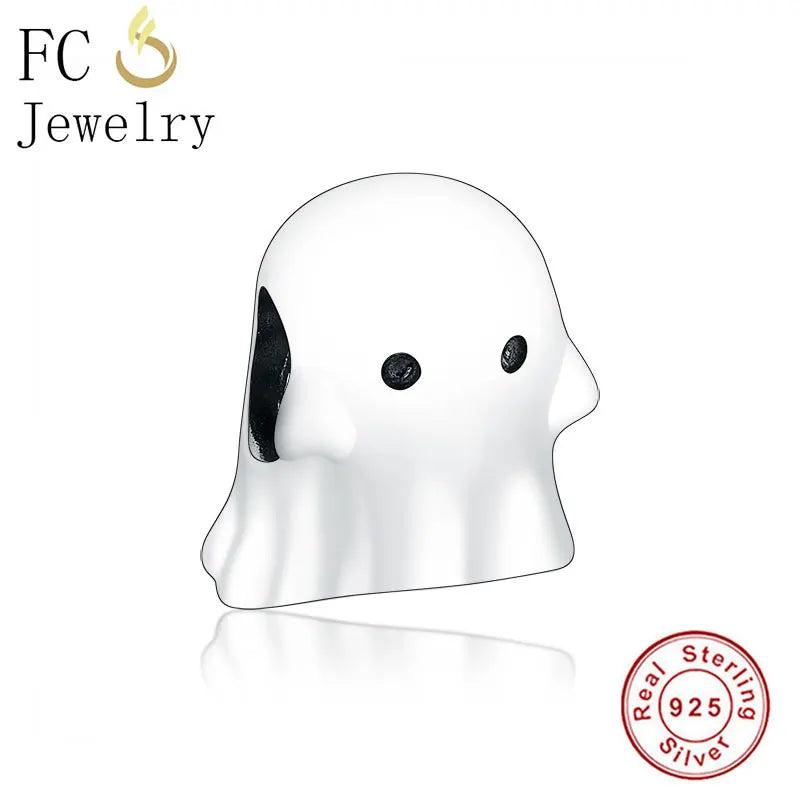 925 Silver Boo Ghost Troll Beads Bracelet Charms