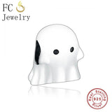 925 Silver Boo Ghost Troll Beads Bracelet Charms