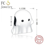 925 Silver Boo Ghost Troll Beads Bracelet Charms