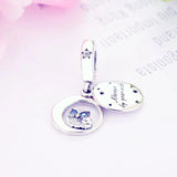 Mom Baby Owl Eye Star Sky Bead Pendant 925 Silver Charm Bracelet Making