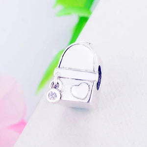 Travel Backpack Bag Fit Pan Charm Bracelet 925 Sterling Silver