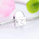 Travel Backpack Bag Fit Pan Charm Bracelet 925 Sterling Silver