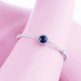 925 Silver Kid Reflexions Cat Eye Stone Bead Bracelet