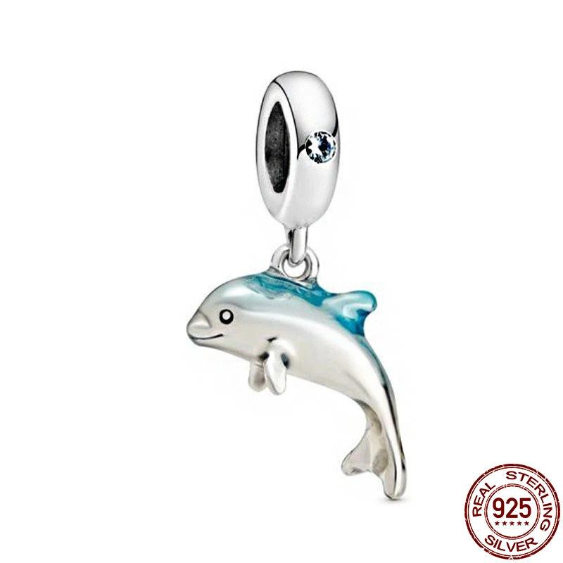 925 Silver Sapphire Turtle Bracelet&Bangle DIY Jewelry