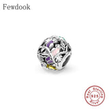 925 Silver Beach Style Couple Birds Charm Bracelet