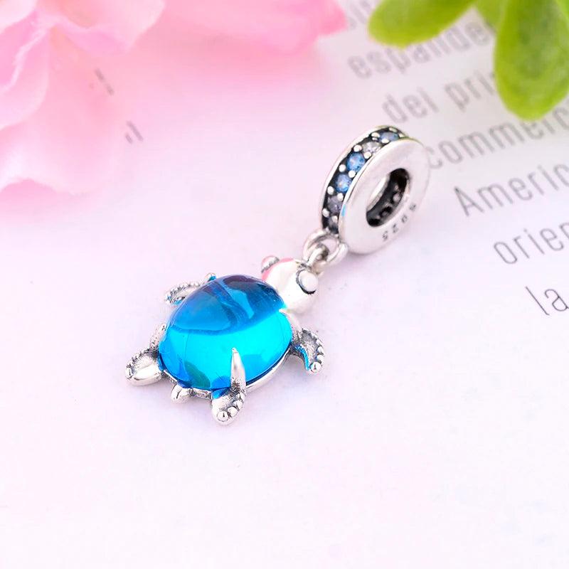 925 Silver Turtle Sea Animal Bead for Pan Charm Bracelet