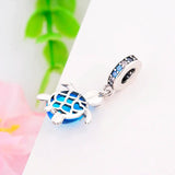 925 Silver Turtle Sea Animal Bead for Pan Charm Bracelet
