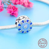 925 Silver Eye Bead Charm Bracelet for Women