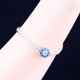 925 Silver Eye Bead Charm Bracelet for Women