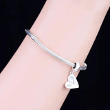 925 Sterling Silver Love Air Paper Plane Charm Bracelet