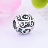 925 Silver Micky Shape Plant Charm Bracelet Pendant Making Berloque