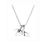 925 Silver Zircon Round Tassel Pendant Necklace Women Jewelry
