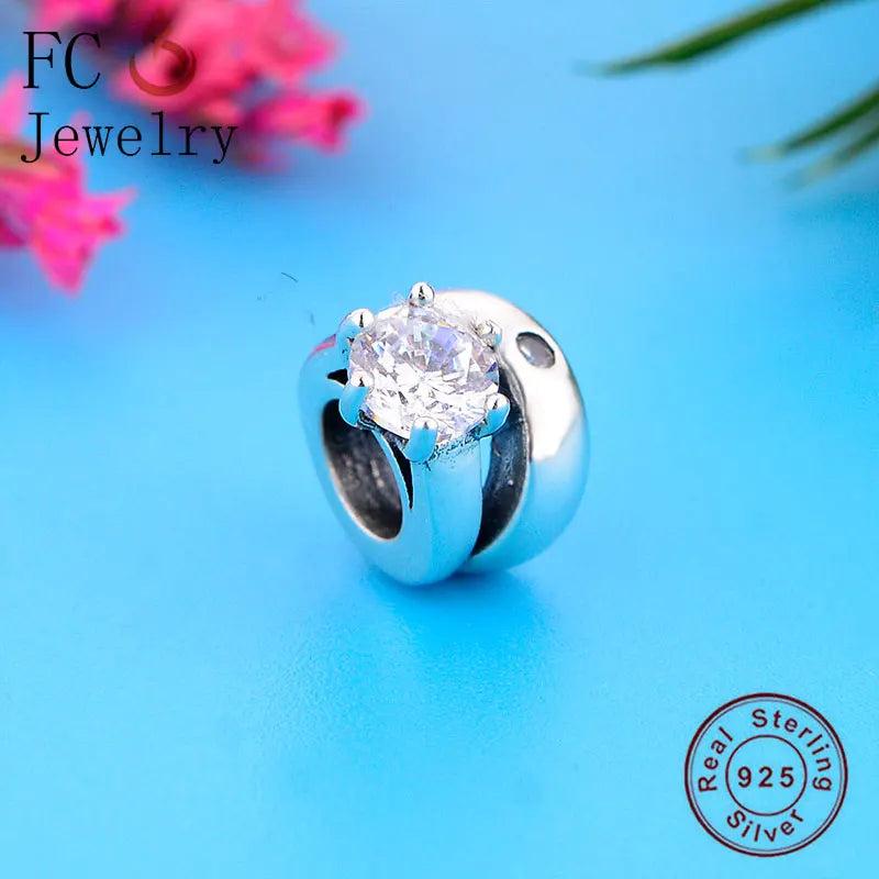 925 Silver Round Spacer Love Forever Bead Boy Girl Bracelet Charm