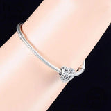 925 Silver Heart Bead for Family Bracelet Making
