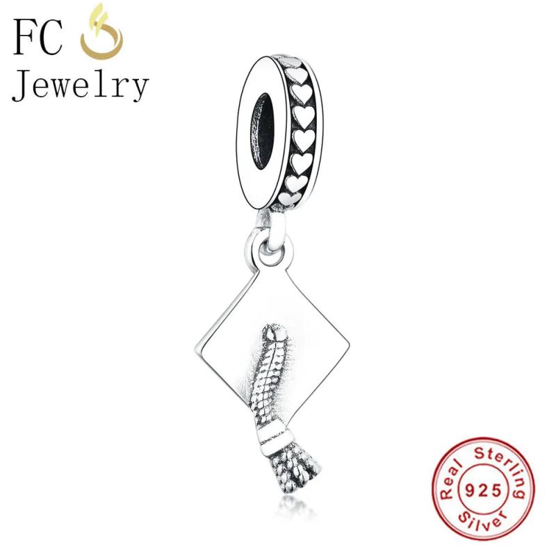 925 Sterling Silver Doctorial Hat Beads for Bracelet Making