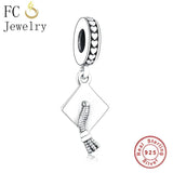 925 Sterling Silver Doctorial Hat Beads for Bracelet Making